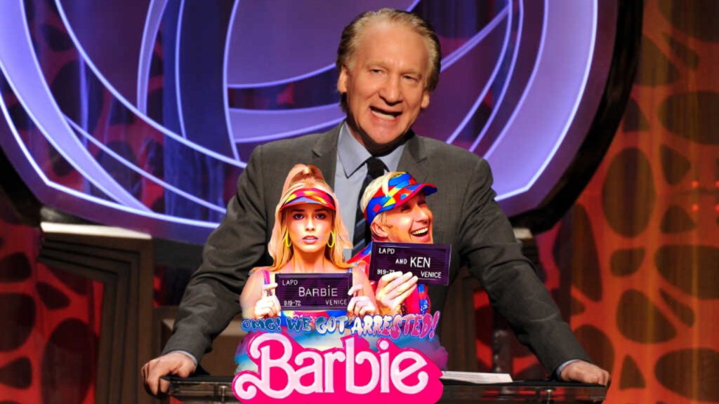 Bill Maher diz que 'Barbie' é uma mentira zumbi enfadonha e que odeia homens.