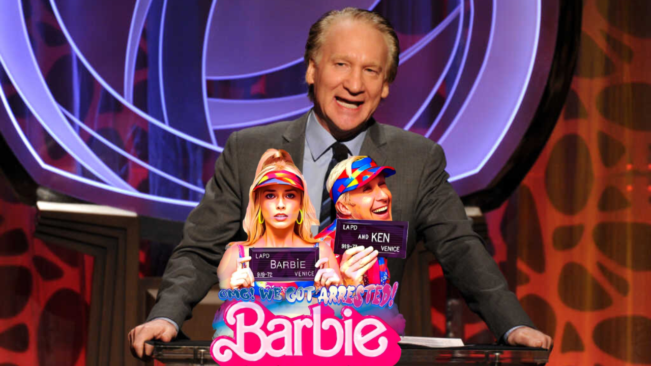 Bill Maher diz que 'Barbie' é uma mentira zumbi enfadonha e que odeia homens.