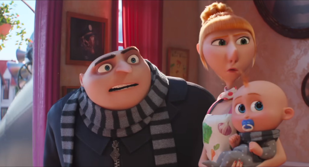 Meu Malvado Favorito 4 GRU embarca em uma nova aventura com seu bebê a bordo