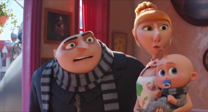 Meu Malvado Favorito 4 GRU embarca em uma nova aventura com seu bebê a bordo