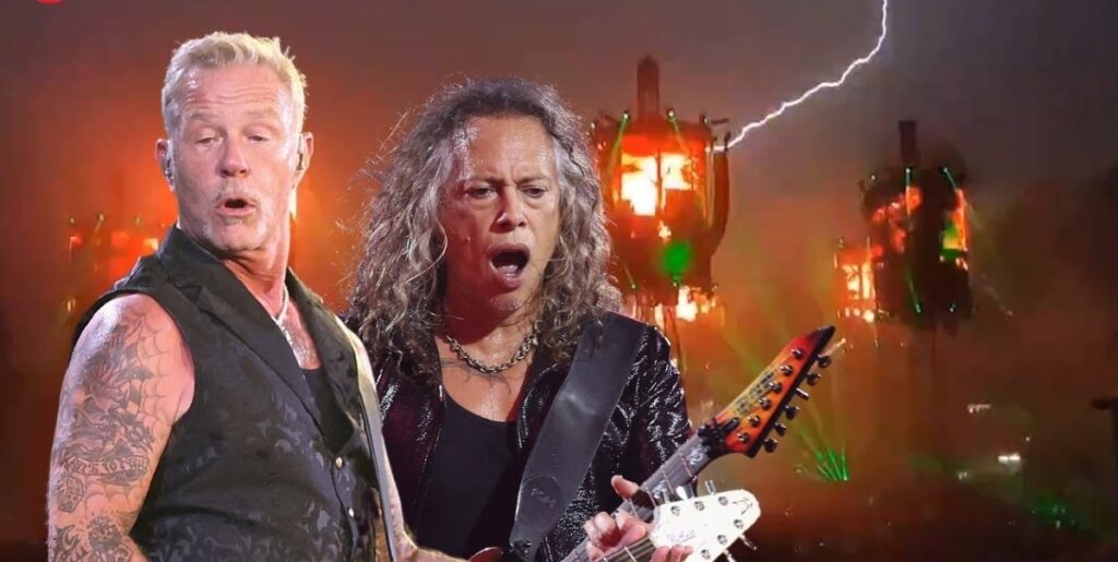 Metallica no 1° show do ano, um raio rasga o céu durante execução eletrizante de Master of Puppets e fãs enlouquecem (assista ao vídeo)