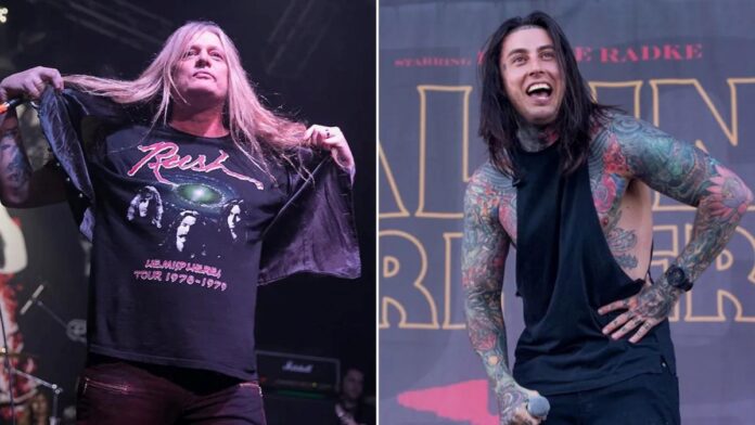 Falling In Reverse: Radke ameaça divulgar vídeo nu de Sebastian Bach, 