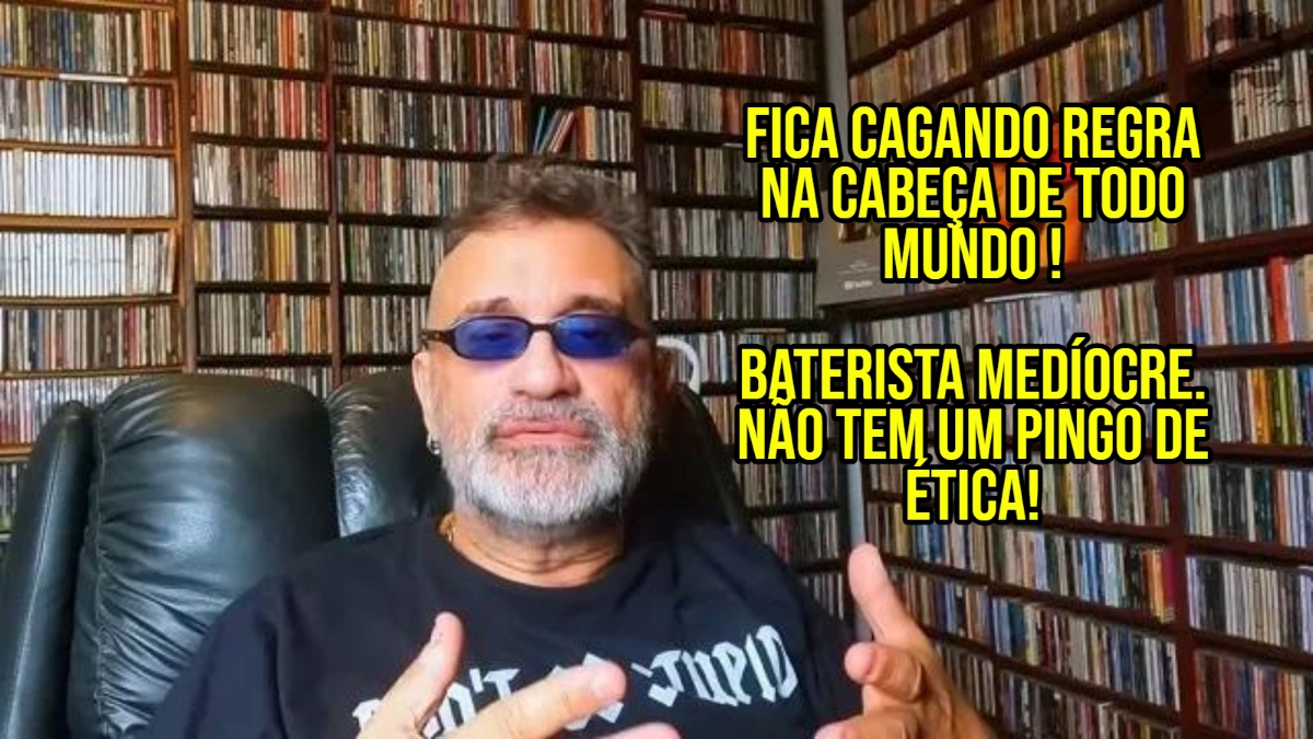 Jornalista fica enfurecido com Regis Tadeu é esse o paladino da ética Baterista medíocre! Não passa de um parasita da internet