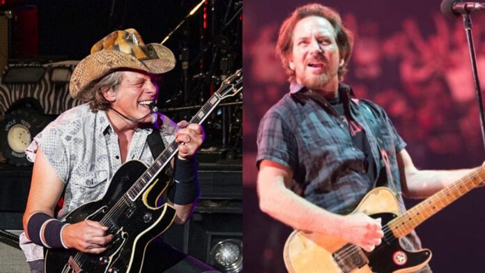 Ted Nugent se irrita com versão anti-armas de Stranglehold feita por Eddie Vedder, você luta para desarmar cidadãos inocentes e indefesos